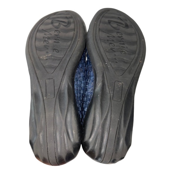 Bernie Mev Woven Comfort Flats Navy Slip On Womens EU 38 US 7.5 8 - Picture 5 of 5
